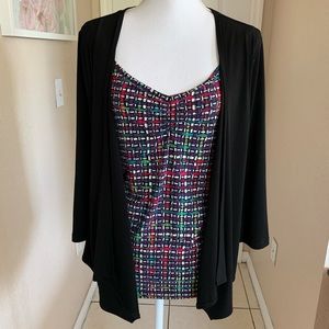 Rafaella Multicolor Blouse Size Large